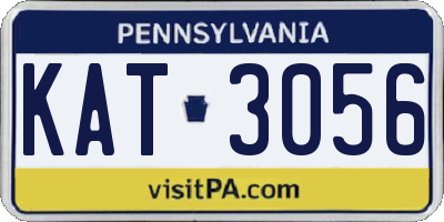 PA license plate KAT3056