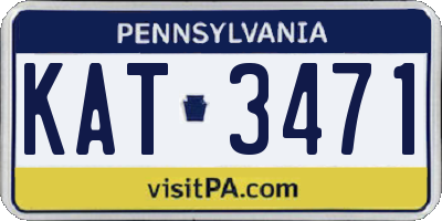 PA license plate KAT3471