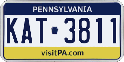 PA license plate KAT3811