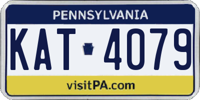 PA license plate KAT4079