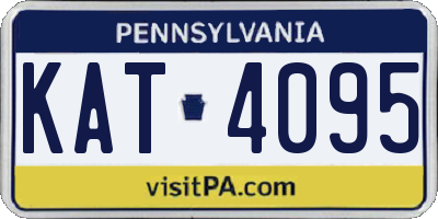 PA license plate KAT4095