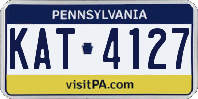 PA license plate KAT4127