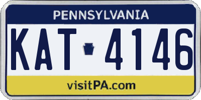 PA license plate KAT4146