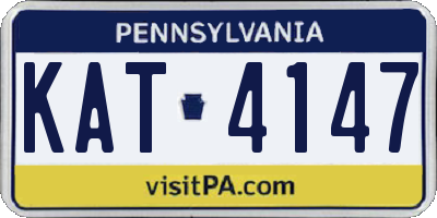 PA license plate KAT4147