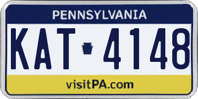 PA license plate KAT4148
