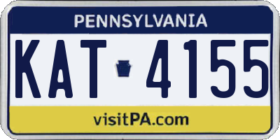PA license plate KAT4155