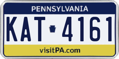 PA license plate KAT4161