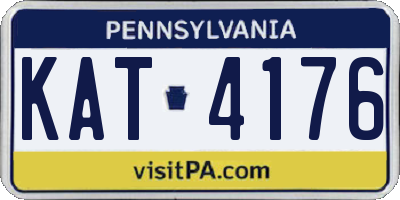PA license plate KAT4176