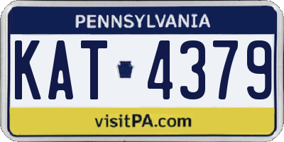 PA license plate KAT4379