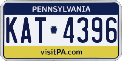 PA license plate KAT4396