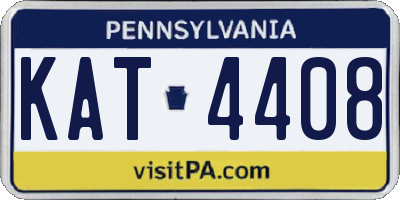 PA license plate KAT4408