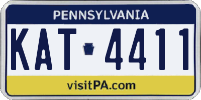 PA license plate KAT4411