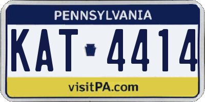 PA license plate KAT4414