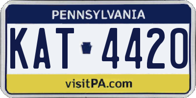 PA license plate KAT4420