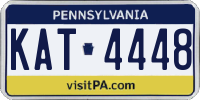 PA license plate KAT4448