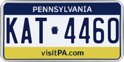 PA license plate KAT4460