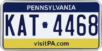 PA license plate KAT4468