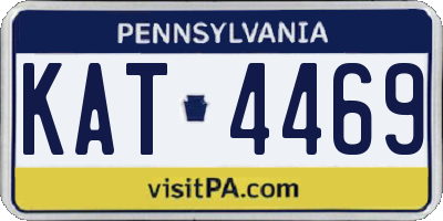 PA license plate KAT4469