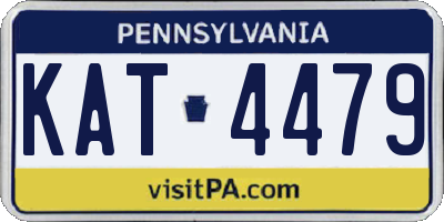 PA license plate KAT4479