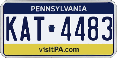 PA license plate KAT4483