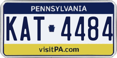 PA license plate KAT4484