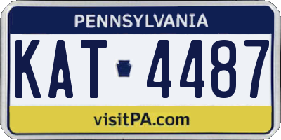 PA license plate KAT4487