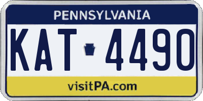 PA license plate KAT4490