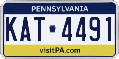 PA license plate KAT4491