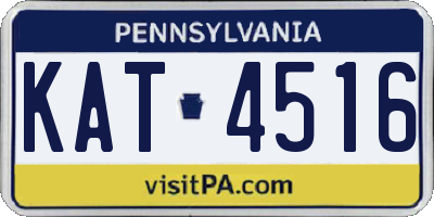 PA license plate KAT4516