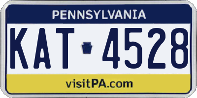 PA license plate KAT4528