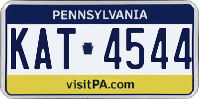 PA license plate KAT4544