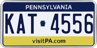 PA license plate KAT4556