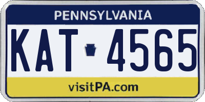 PA license plate KAT4565
