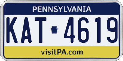 PA license plate KAT4619