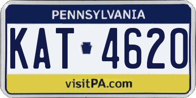 PA license plate KAT4620