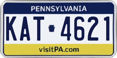 PA license plate KAT4621