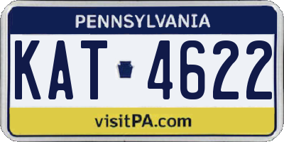 PA license plate KAT4622