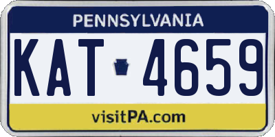 PA license plate KAT4659