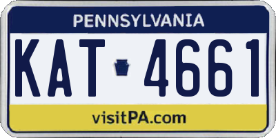 PA license plate KAT4661