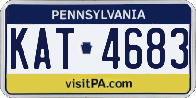 PA license plate KAT4683