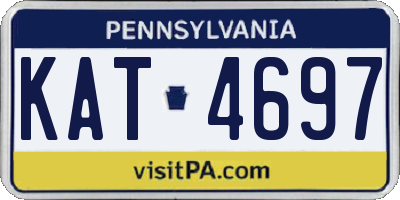 PA license plate KAT4697