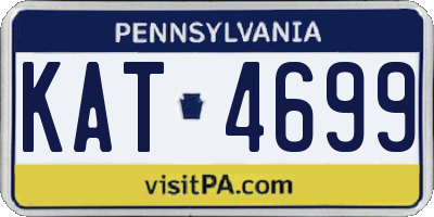 PA license plate KAT4699