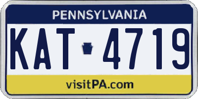 PA license plate KAT4719