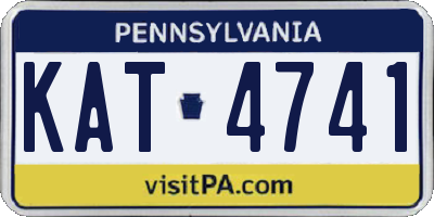 PA license plate KAT4741