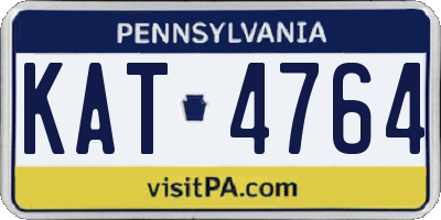 PA license plate KAT4764