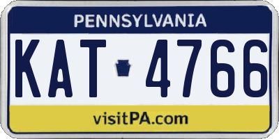 PA license plate KAT4766