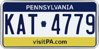 PA license plate KAT4779
