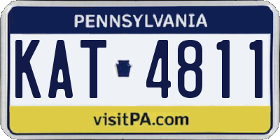 PA license plate KAT4811
