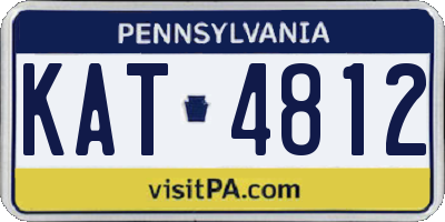 PA license plate KAT4812