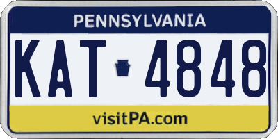 PA license plate KAT4848